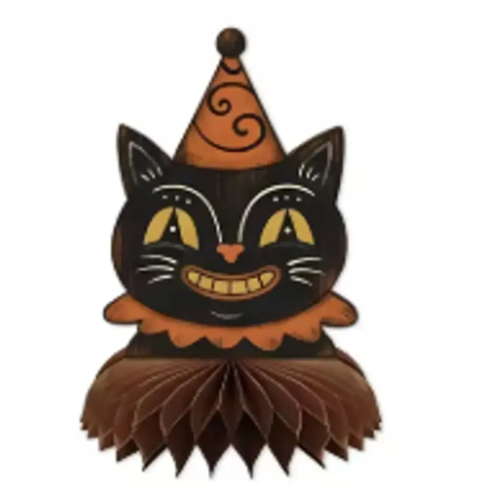 Vintage Style Halloween Honeycomb Ornaments, Home/Party Decorations, Set of 6